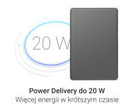 Silver Monkey Powerbank Smart 5 000 mAh MagSafe UltraSlim 3in1 Ciemny Szar - 1361039 - zdjęcie 7